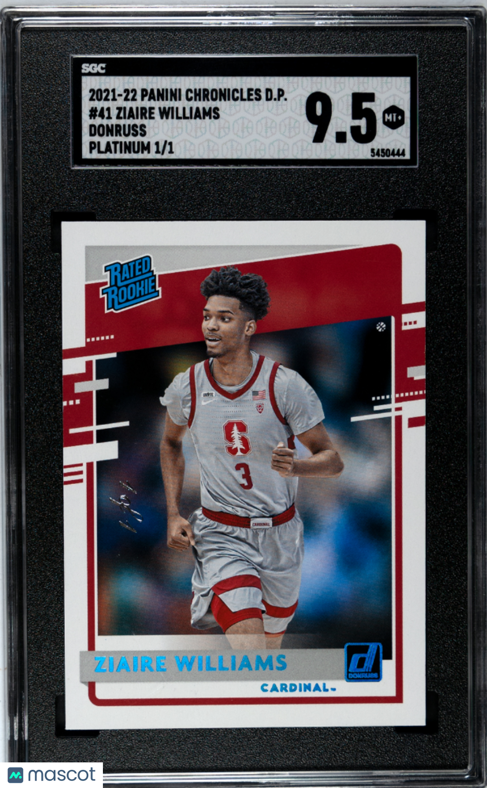2021-22 Chronicles Draft Picks Ziaire Williams Donruss Platinum 1/1 SGC 9.5