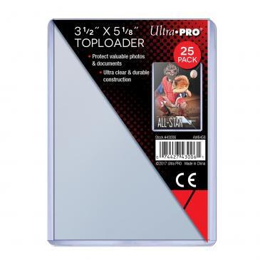 Ultra Pro: 3.5&quot; x 5.1&quot; Clear Regular Toploader (25-Count)