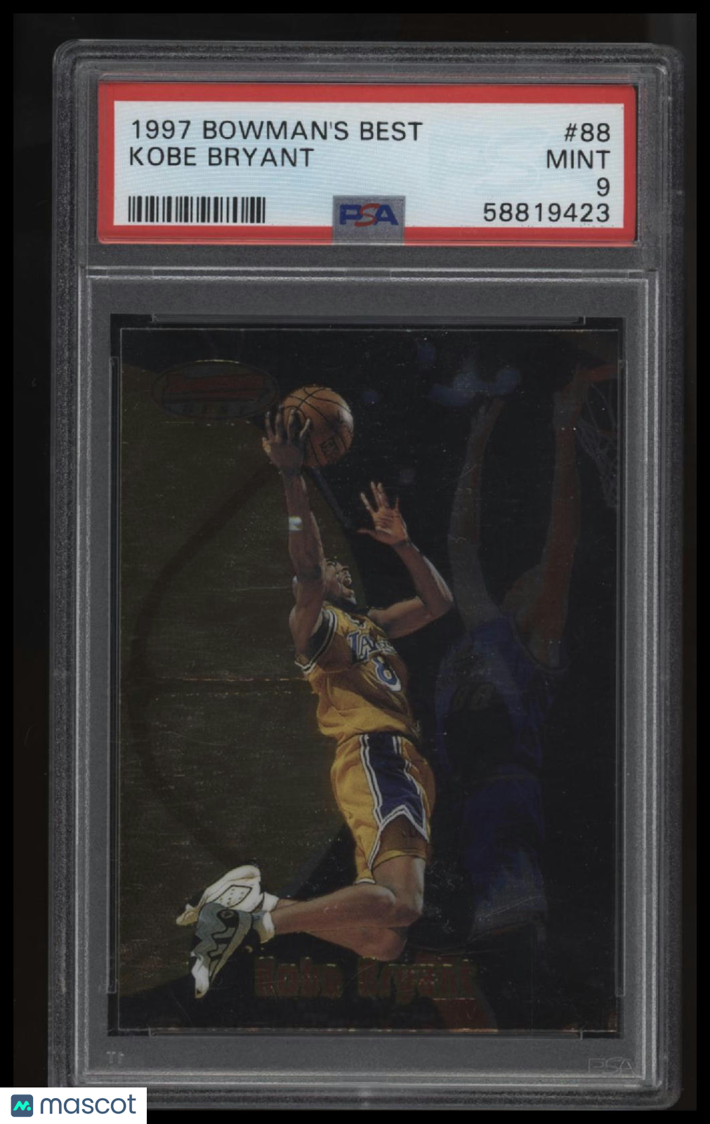 1997 Bowman's Best Kobe Bryant PSA 9