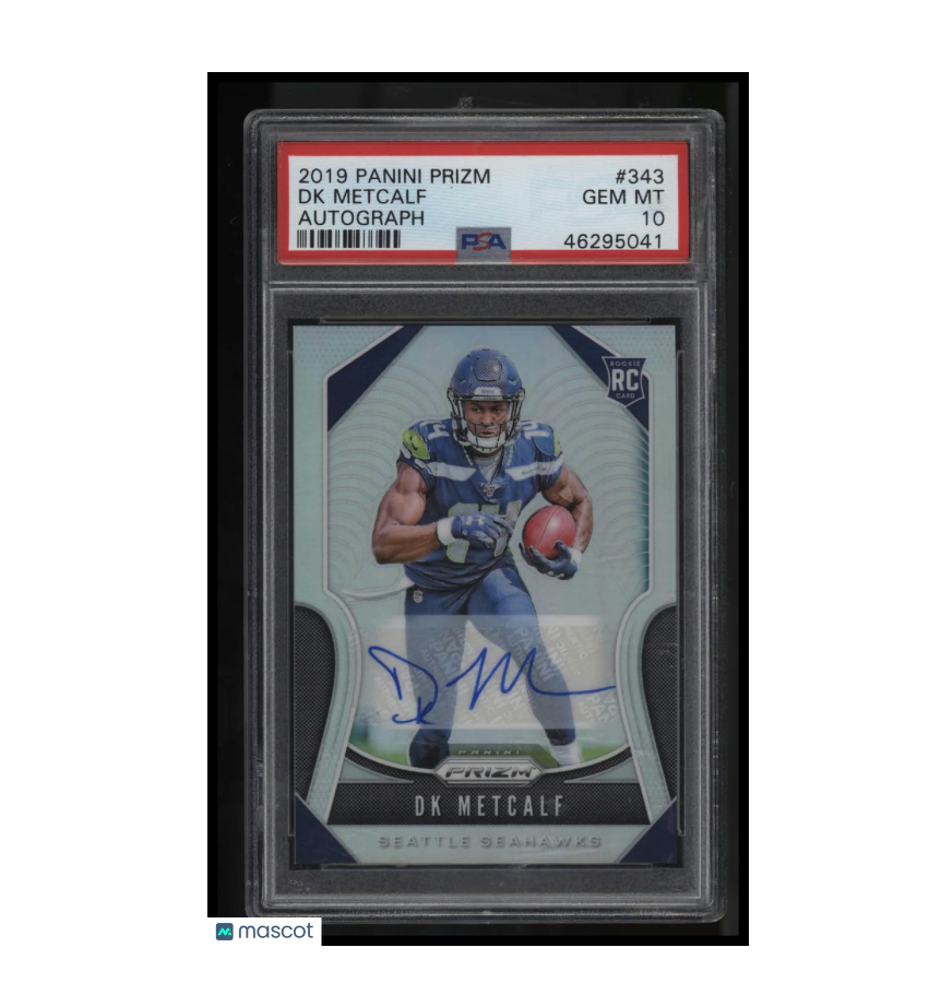 2019 Panini Prizm DK Metcalf Autograph PSA 10