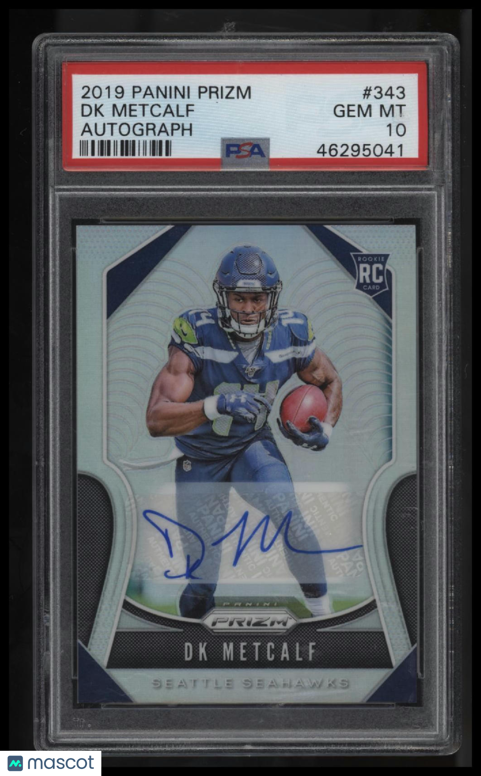 2019 Panini Prizm DK Metcalf Autograph PSA 10