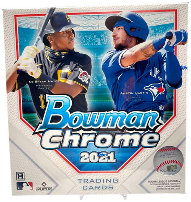 2021 Bowman Chrome Baseball Lite Hobby Box (Black &amp; White Mini-Diamond Parallels!)
