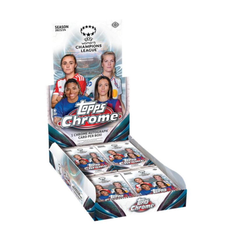2023/24 Topps Chrome UEFA Women&#x27;s Champions League Soccer Hobby Box
