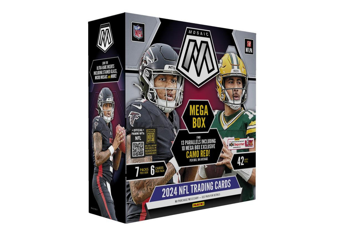 2024 Panini Mosaic Football Hobby Mega (Camo Red!)
