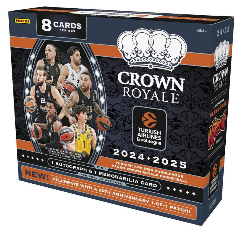 2024/25 Panini Turkish Airlines EuroLeague Crown Royale Basketball Hobby Box (PRE-ORDER)