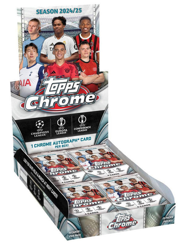 2024/25 Topps Chrome UEFA Club Competitions Soccer Hobby Box (PRE-ORDER)
