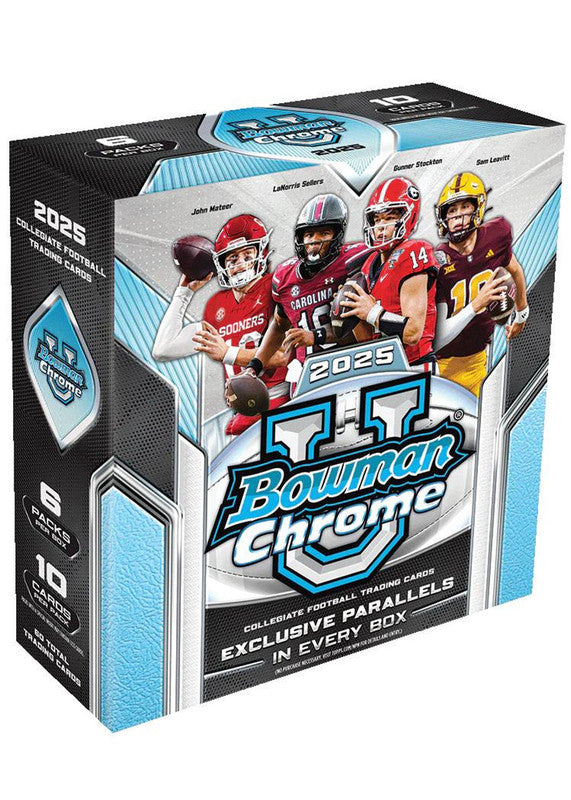 2025 Bowman University Chrome Football Mega Box (PRE-ORDER)