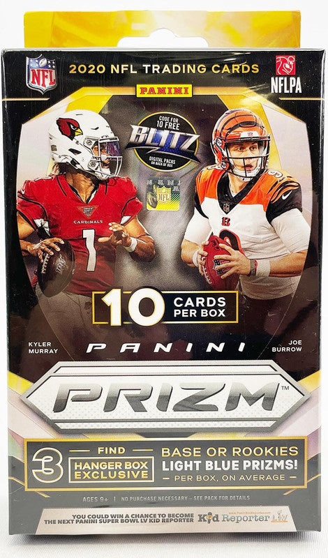 2020 Panini Prizm Football Hanger Box (Light Blue Prizms)