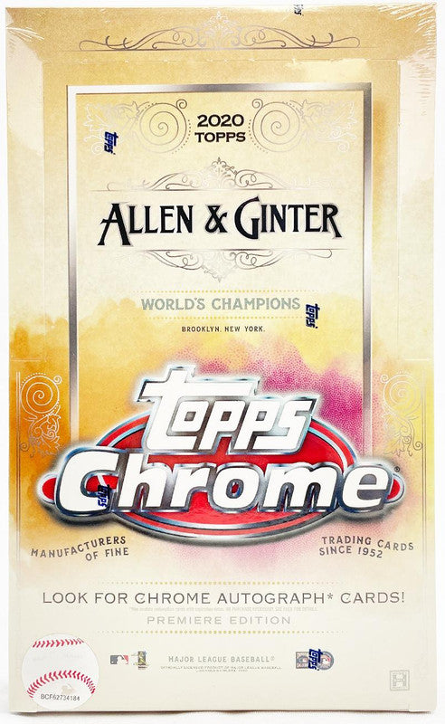 2020 Topps Allen &amp; Ginter Chrome Baseball Hobby Box
