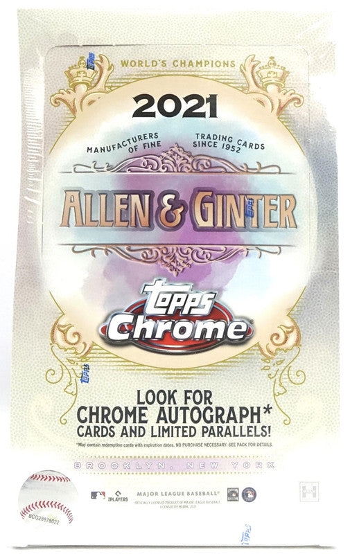 2021 Topps Allen &amp; Ginter Chrome Baseball Hobby Box