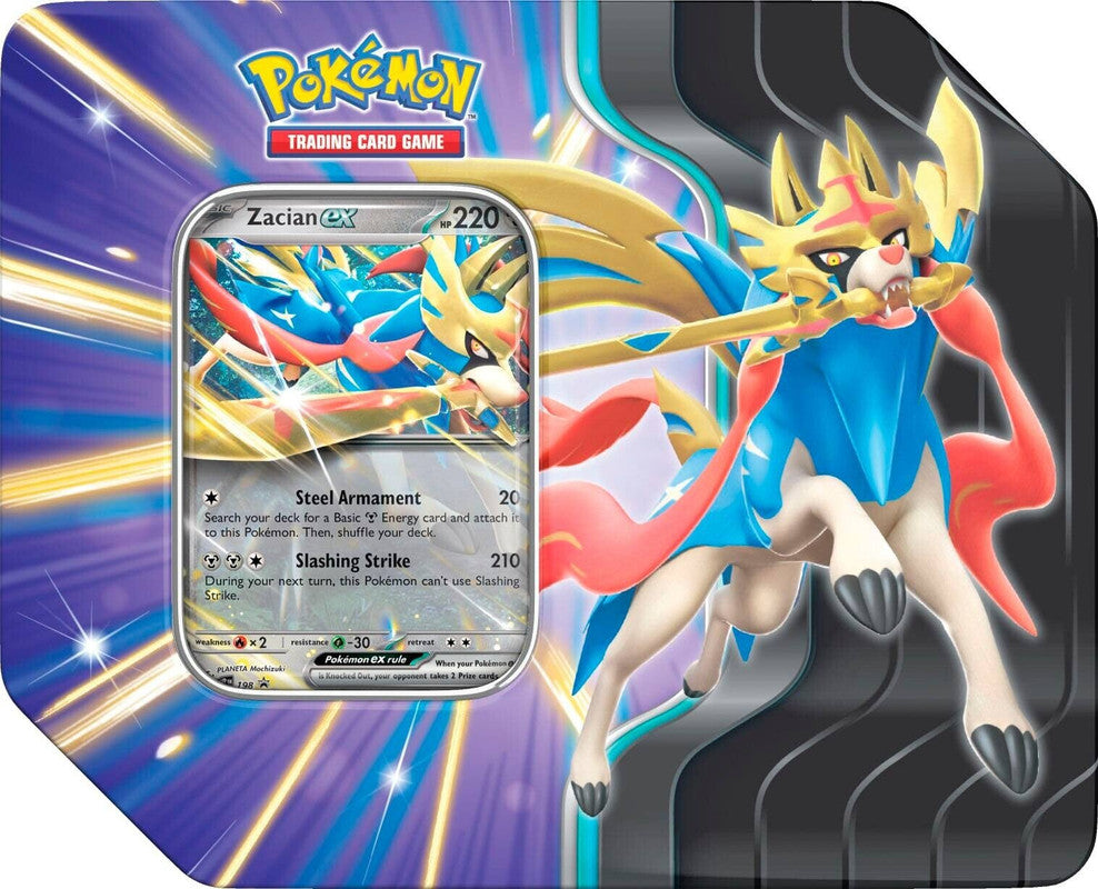 Pokemon Sword and Shield: Slashing Tin Legends (Zacian Ex) (PRE-ORDER)