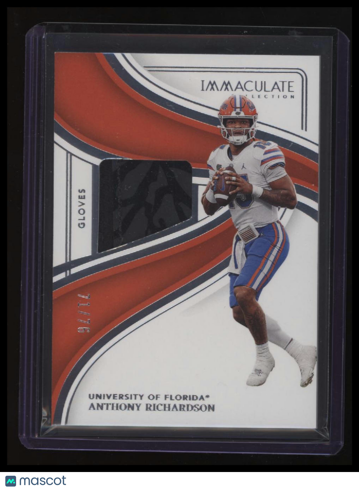 2023 Panini Immaculate Collection Collegiate Anthony Richardson Gloves #/76