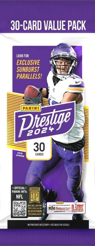 2024 Panini Prestige Football Jumbo Value Pack
