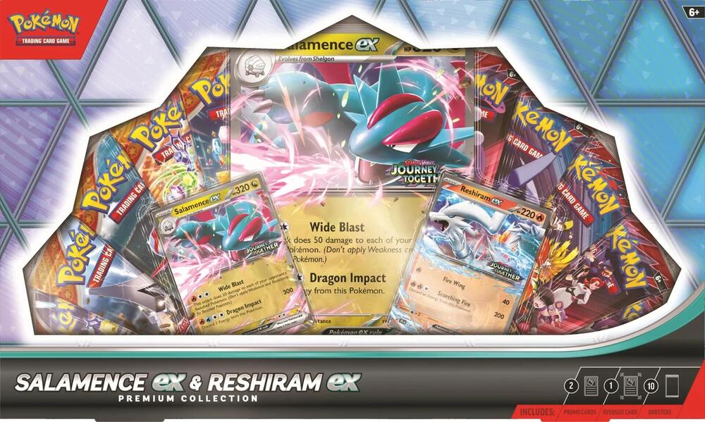 Pokemon TCG: Salamence ex and Reshiram ex Premium Collection Box (PRE-ORDER)