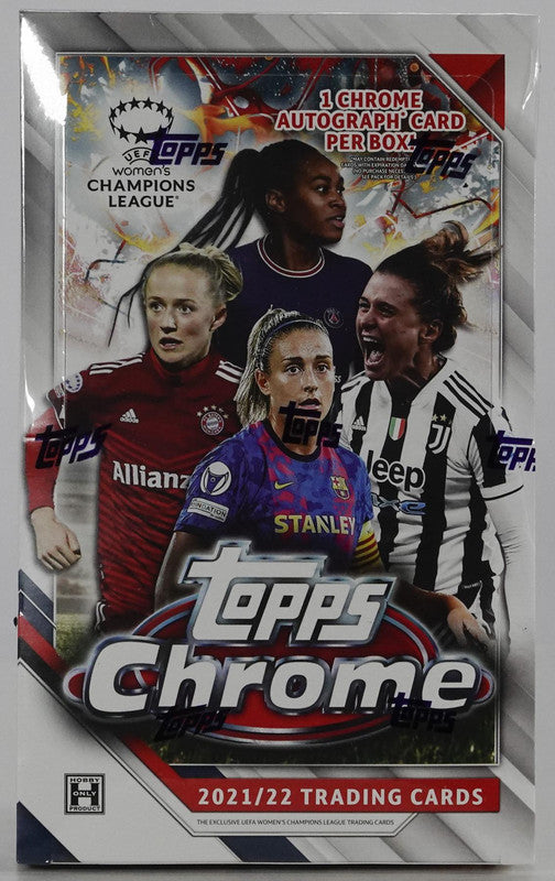 2021/22 Topps Chrome UEFA Women&amp;#x27;s Champions League Soccer Hobby Box