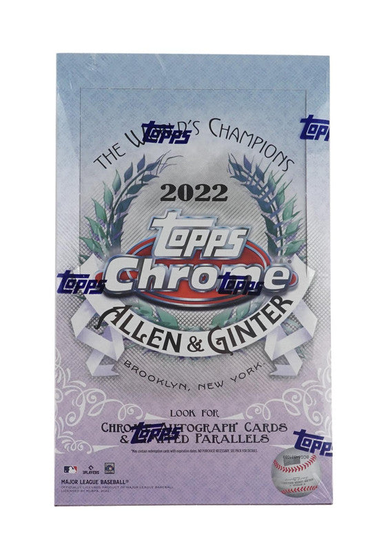 2022 Topps Allen &amp; Ginter Chrome Baseball Hobby Box
