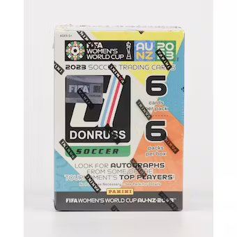 2023 Panini Donruss Soccer FIFA Women&#x27;s World Cup Blaster Box