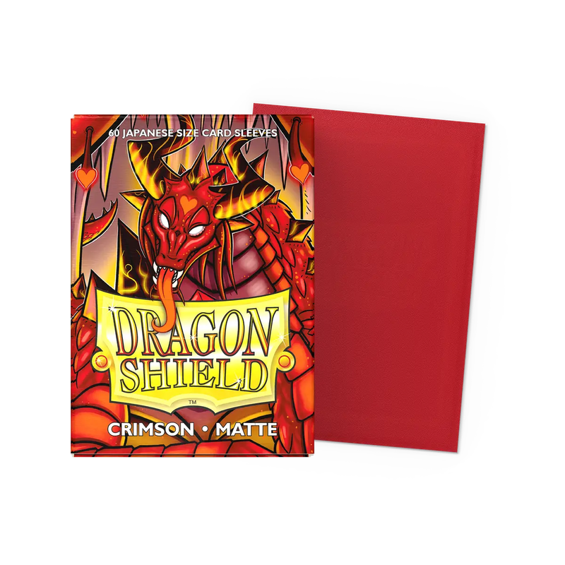 Dragon Shield Japanese Matte Sleeves - Crimson