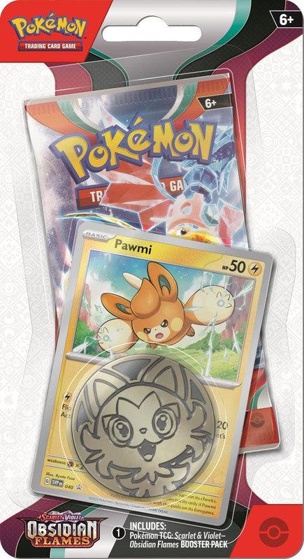 Pokemon TCG: Scarlet and Violet - Obsidian Flames - Checklane Blister (Pawmi)