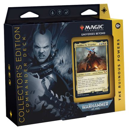 Magic the Gathering: Universes Beyond: Warhammer 40,000 - The Ruinous Powers Commander Deck (Collector&#x27;s Edition)