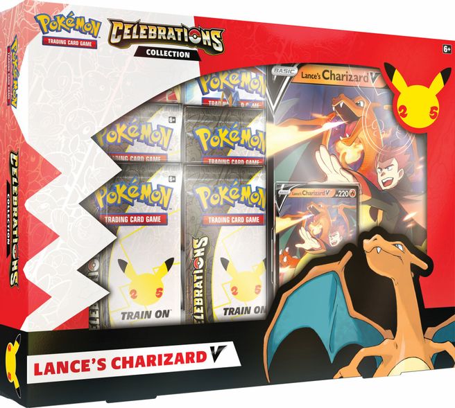 Pokemon TCG: Celebrations - Lance&#x27;s Charizard V Collection Box