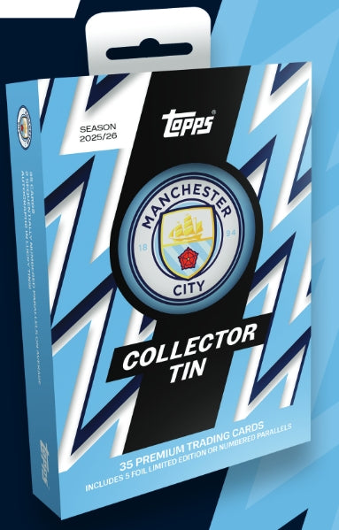 2025/26 Topps Collector Tin - Manchester City (PRE-ORDER)