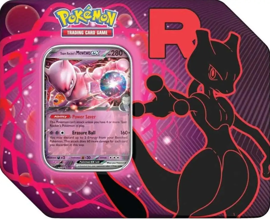 Pokemon TCG: Scarlet and Violet - Destined Rivals Tin (MewTwo EX) (PRE-ORDER)