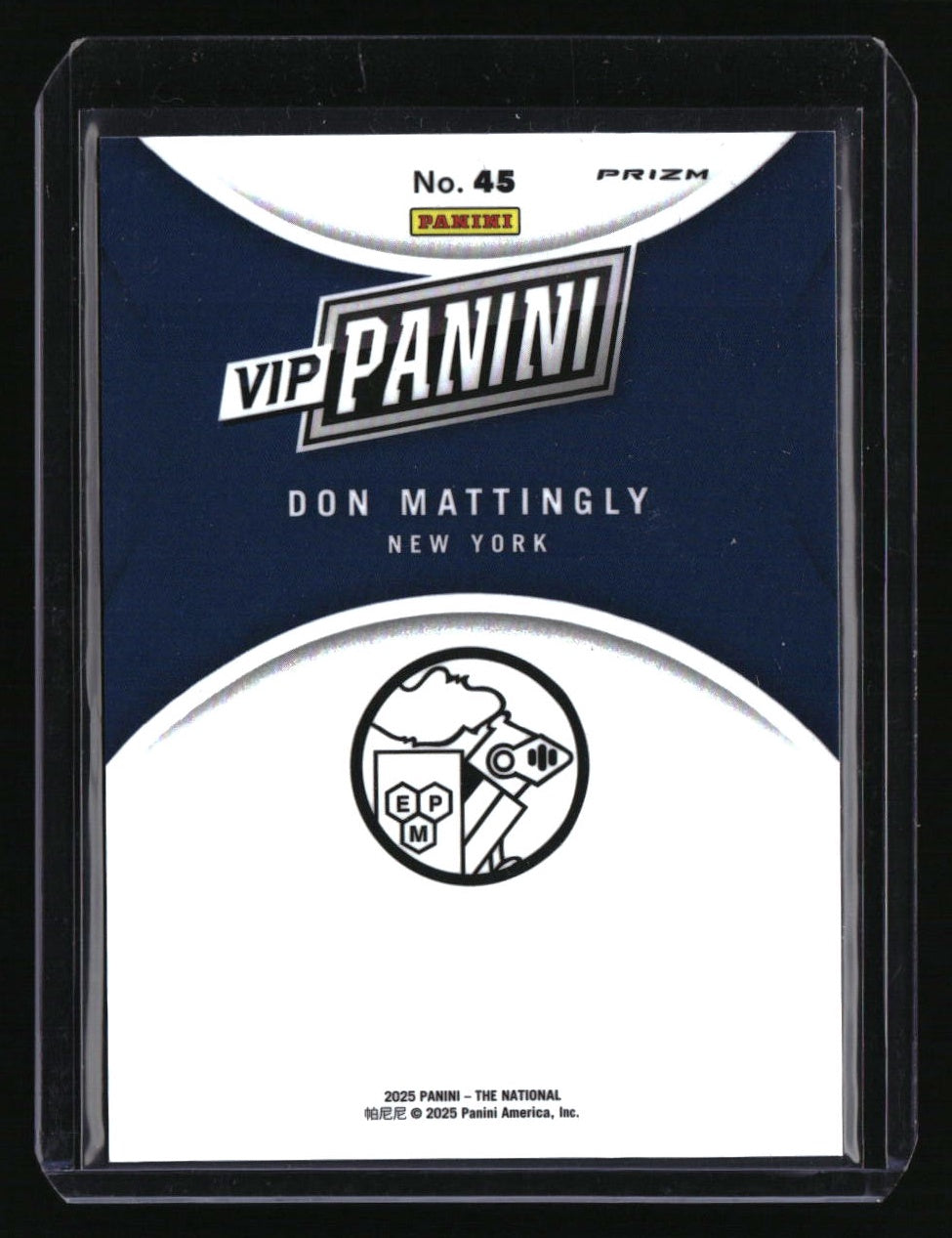 2025 The National VIP Don Mattingly White Sparkle
