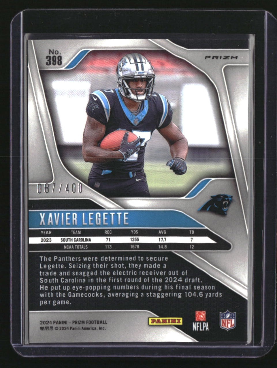 2024 Panini Prizm Xavier Legette Pandora #/400