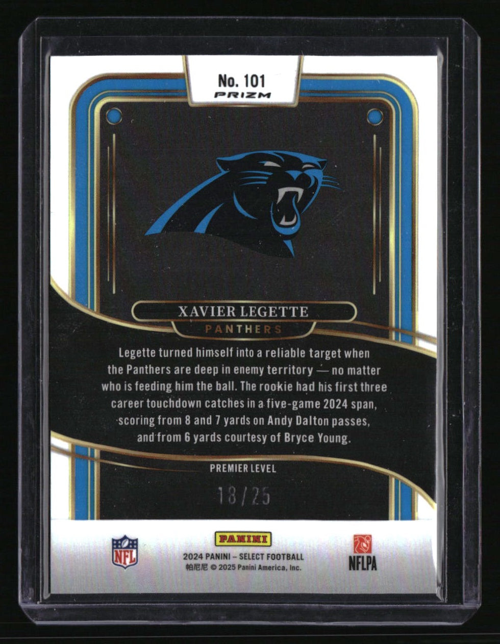 2024 Panini Select Xavier Legette Tie-Dye Prizm #/25