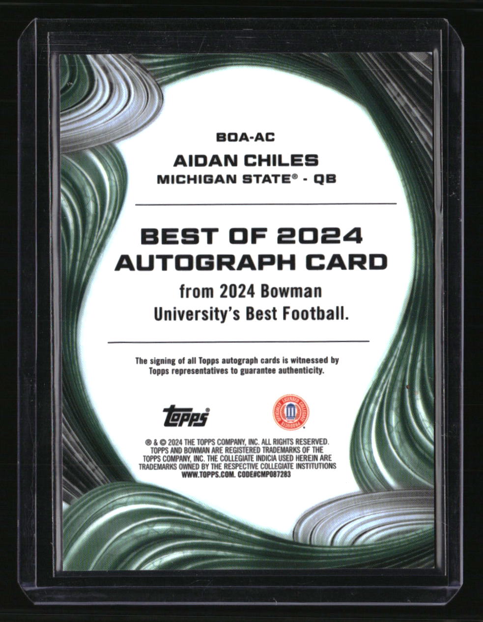 2024 Bowman University Best Aidan Chiles Best of 2024 Autographs