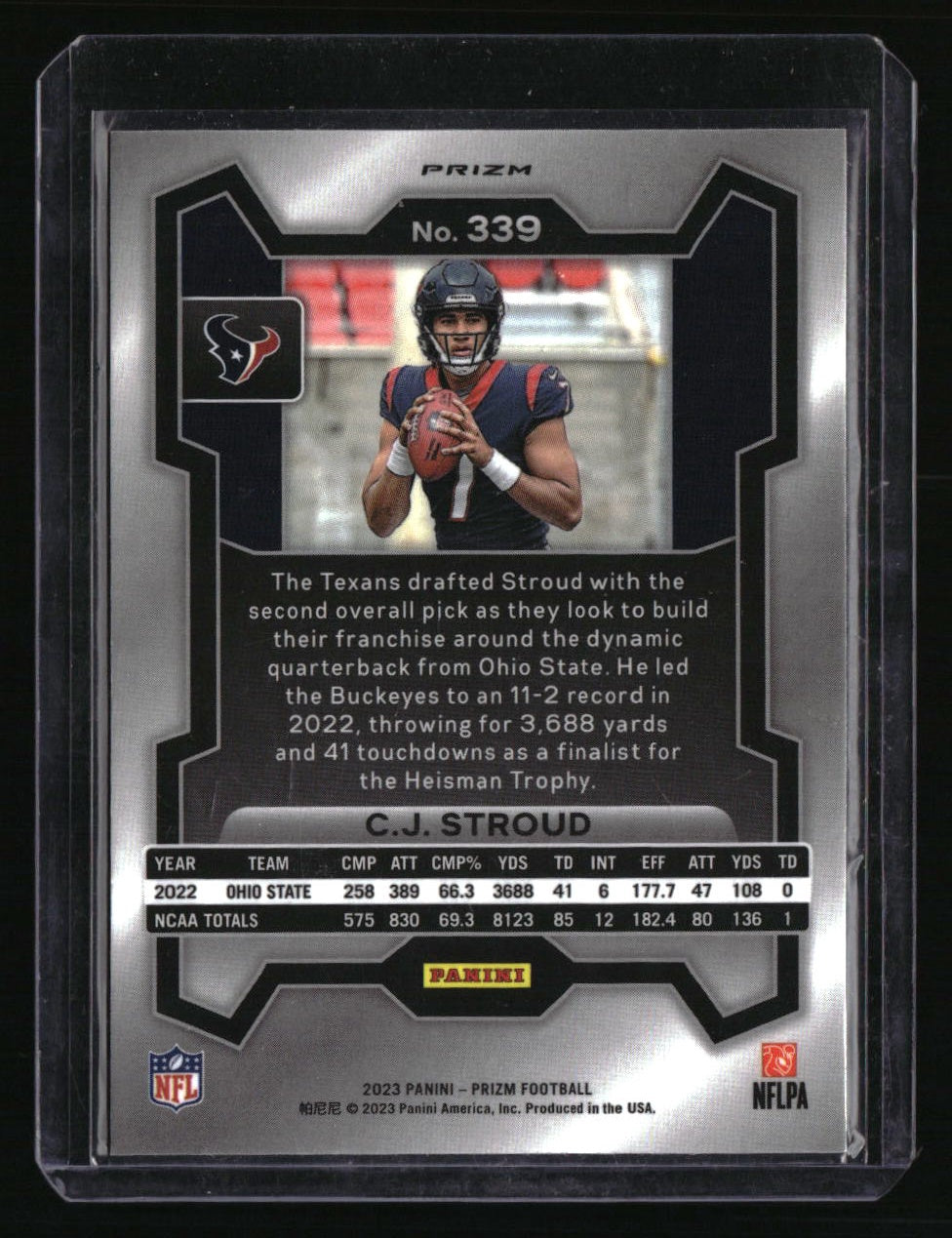 2023 Panini Prizm C.J. Stroud Disco