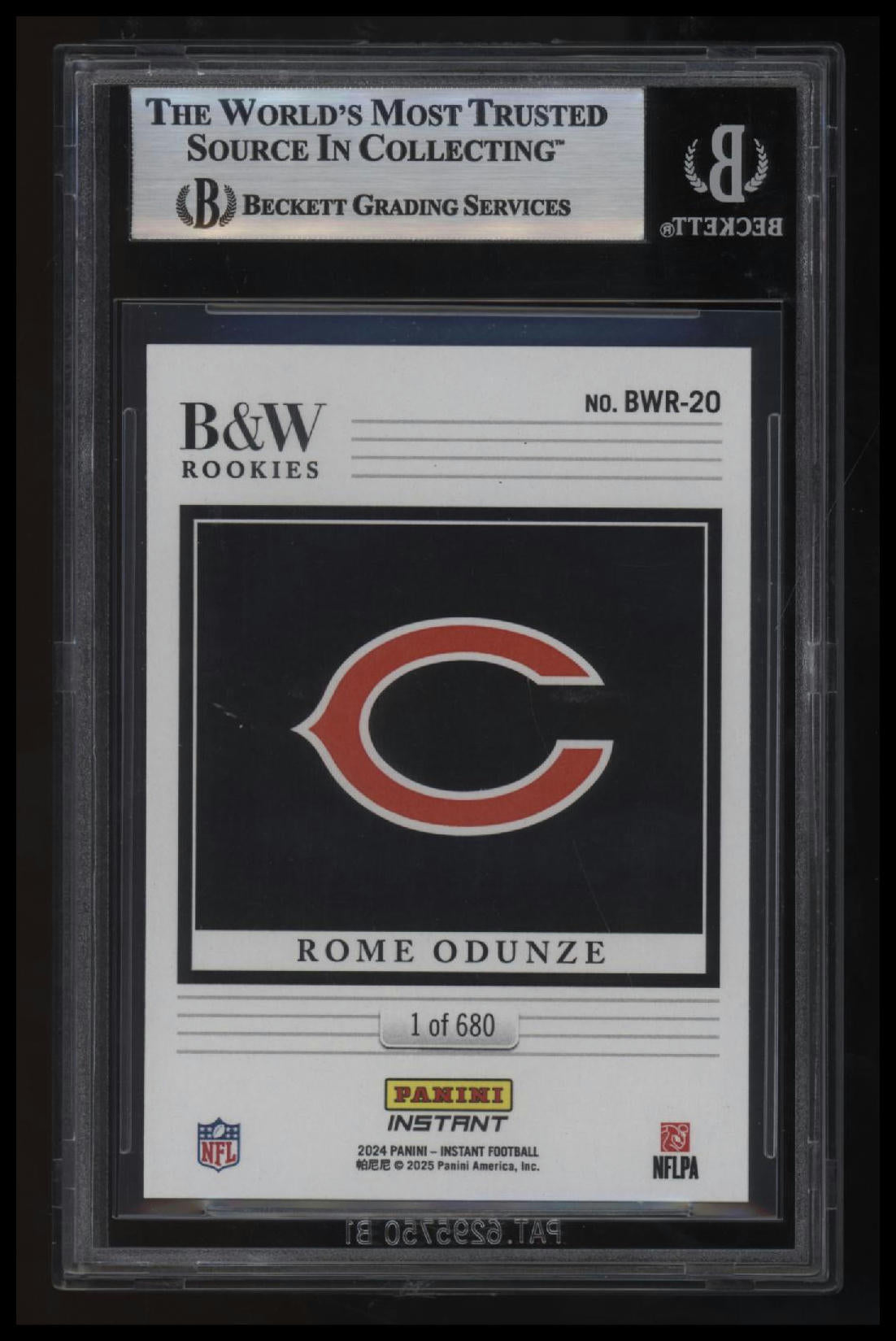 2024 Panini Instant B&amp;W Rookies Rome Odunze BGS 9.0
