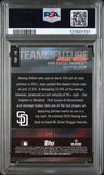 2022 Topps Stadium Club Chrome Team Of The Future Juan Soto Orange Ref PSA 9