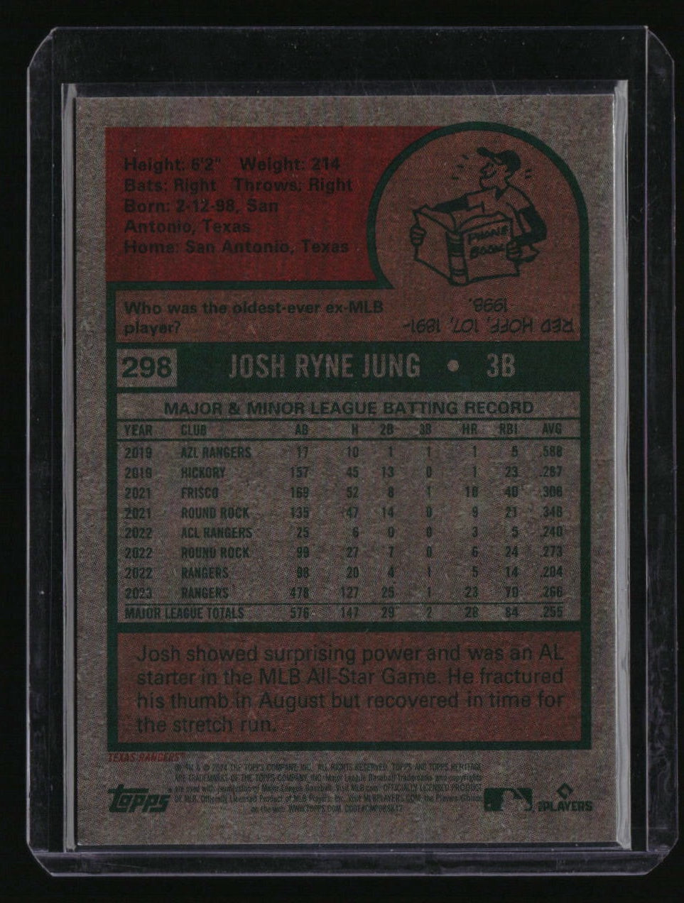 2024 Topps Heritage Josh Jung Chrome #/699