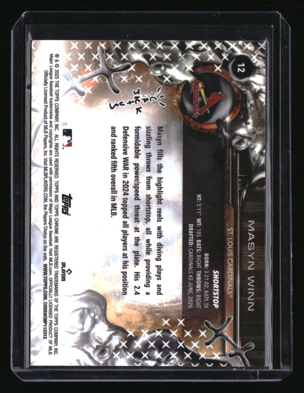 2025 Topps Cosmic Chrome x Cactus Jack Masyn Winn