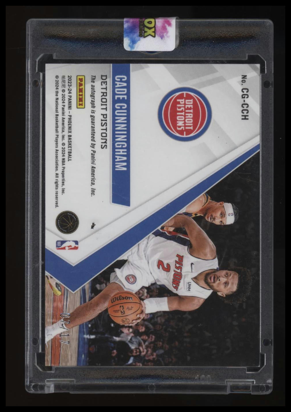 2023-24 Panini Phoenix Cade Cunningham Calligraphy Onyx FOTL #/17