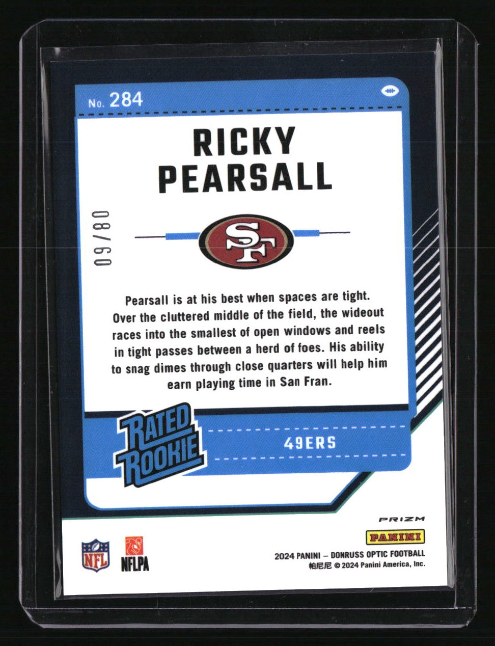 2024 Donruss Optic Ricky Pearsall Purple #/60
