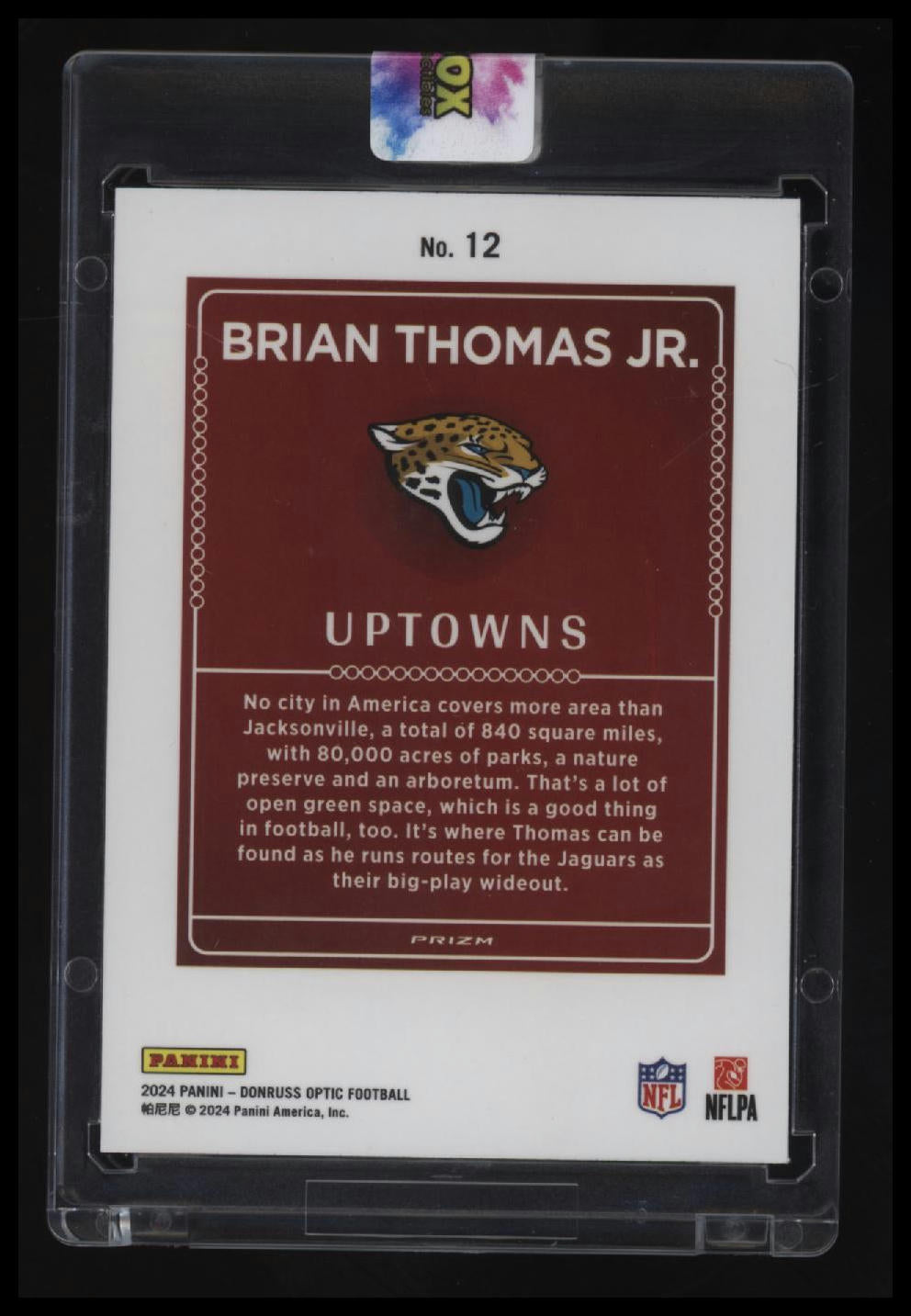 2024 Donruss Optic Brian Thomas Jr. Uptowns