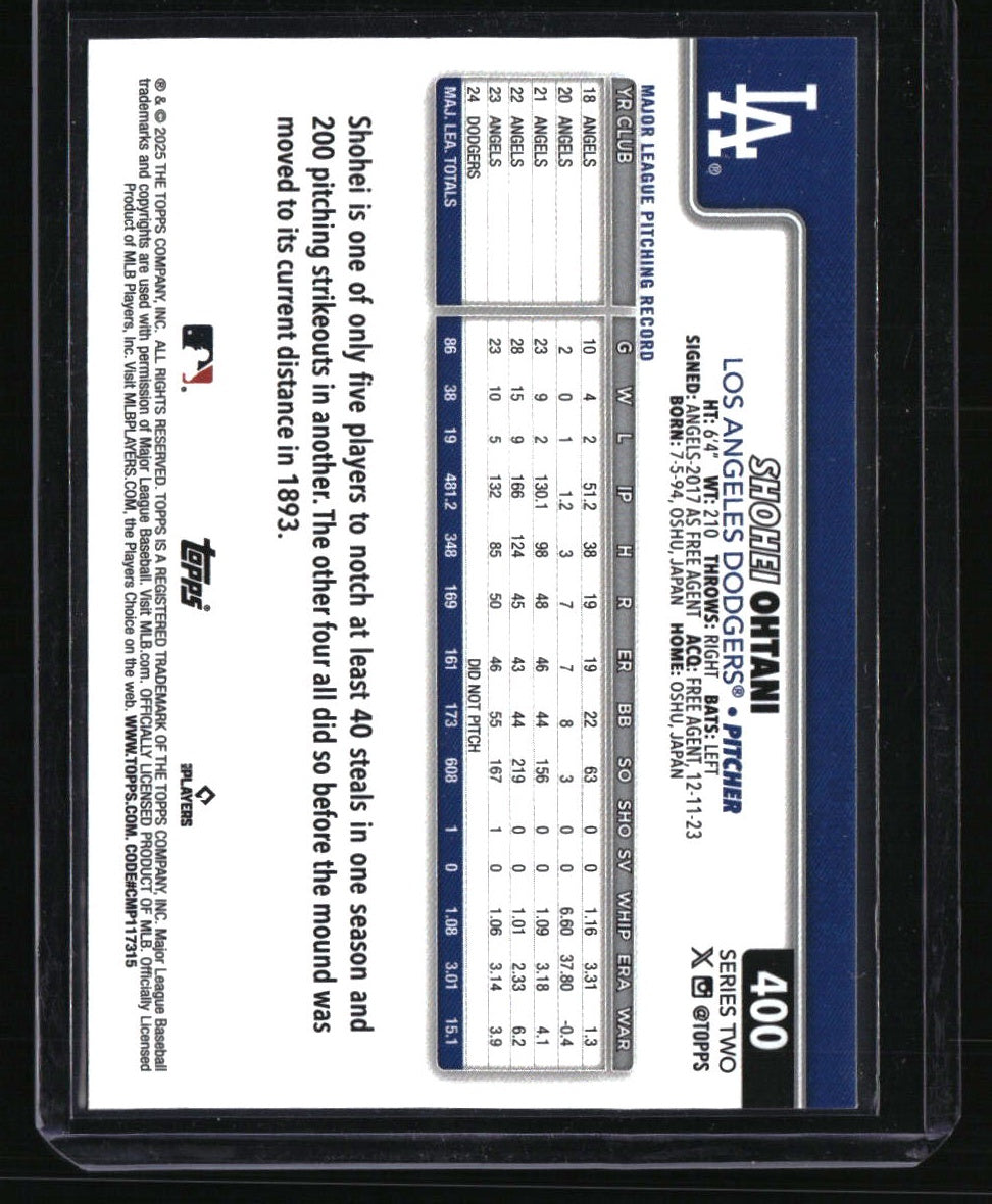 2025 Topps Shohei Ohtani Big Apple