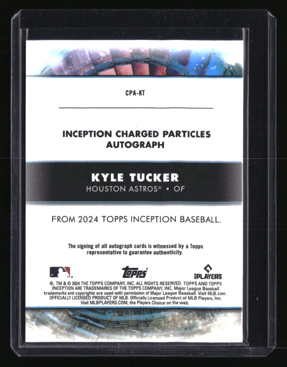 2024 Topps Inception Kyle Tucker Charged Particles Autographs #/50