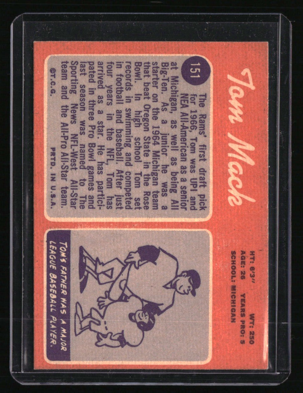 1970 Topps Tom Mack