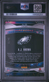 2024 Panini Prizm Fireworks Aj Brown Fireworks-Gold Prizm PSA 9