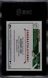 2023 Topps Holiday James Outman Auto. Red Metallic SGC 9