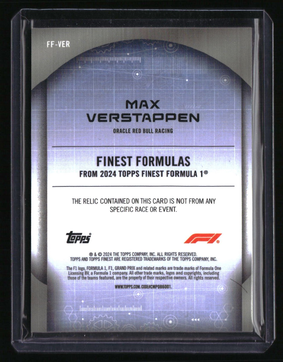 2024 Topps Finest Formula 1 Max Verstappen Finest Formulas #/99