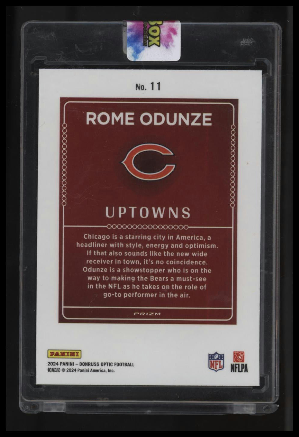 2024 Donruss Optic Rome Odunze Uptowns
