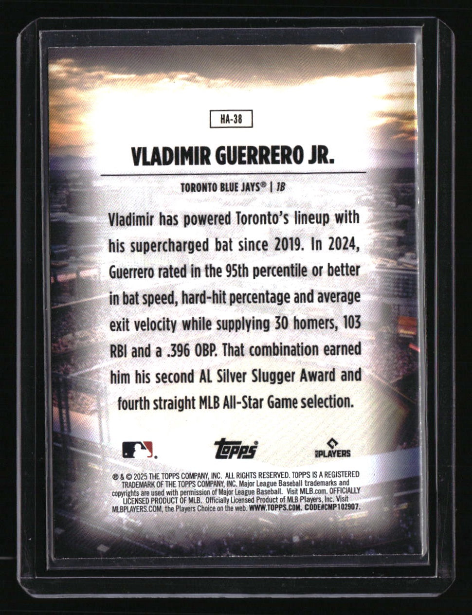 2025 Topps Vladimir Guerrero Jr. Home Field Advantage