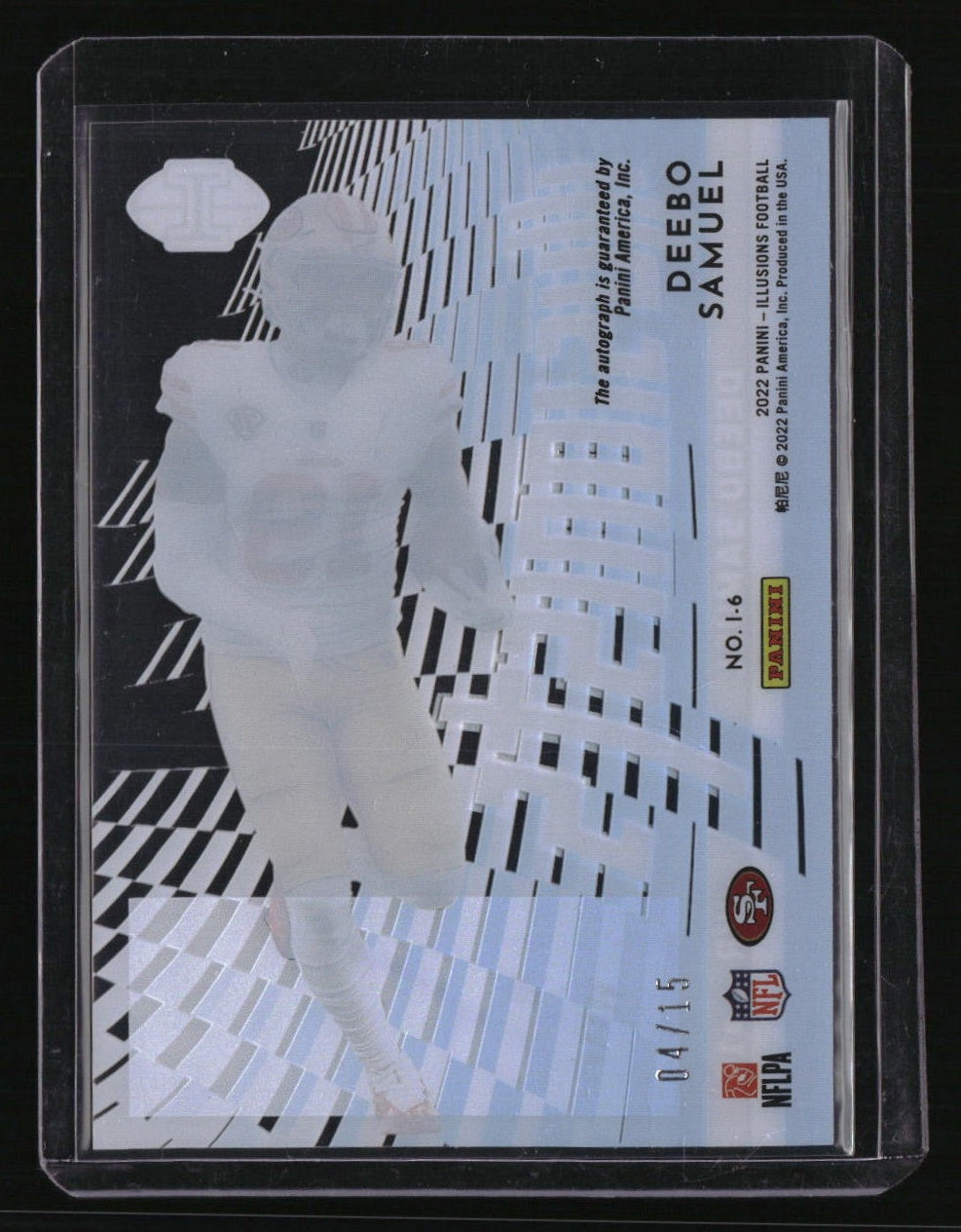 2022 Panini Illusions Deebo Samuel Illusionists Autographs Light Blue #/15