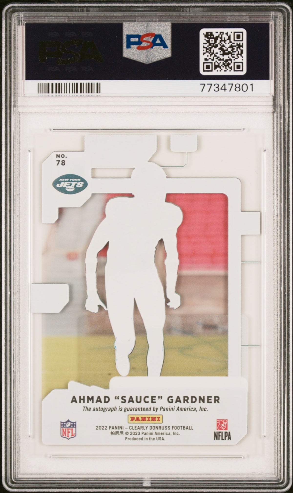2022 Panini Clearly Donruss Sauce Gardner Autograph PSA 10