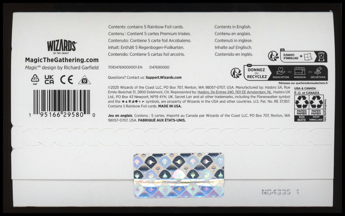 Secret Lair Drop Series Animar &amp; Friends Rainbow Foil